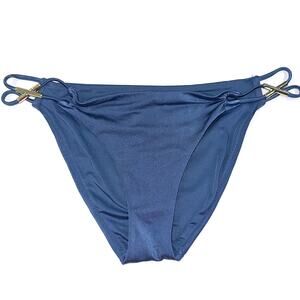 Victorias Secret Swim Archives Moonlight Blue Sexy Straps Bikini Bottom Size M